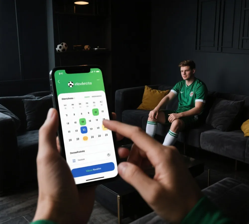 世界盃註冊與賽事瀏覽情境示意